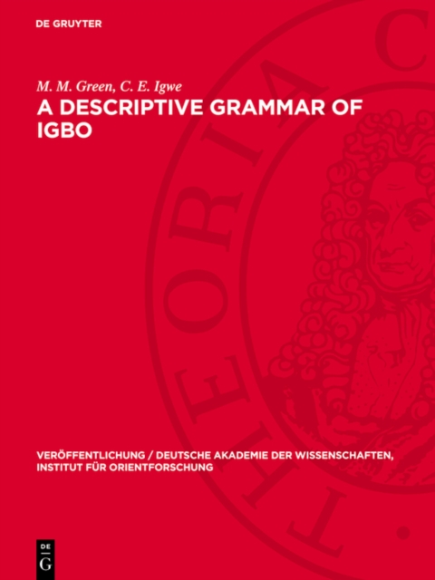 A Descriptive Grammar of Igbo, PDF eBook