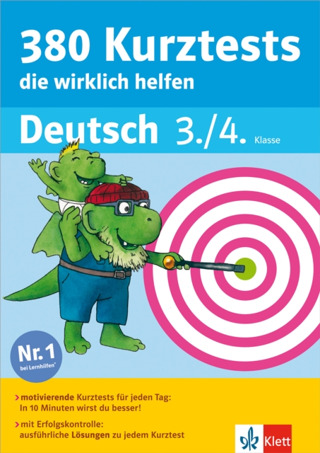 Klett 380 Kurztests, die wirklich helfen - Deutsch 3./4. Klasse : Die kleinen Lerndrachen, PDF eBook