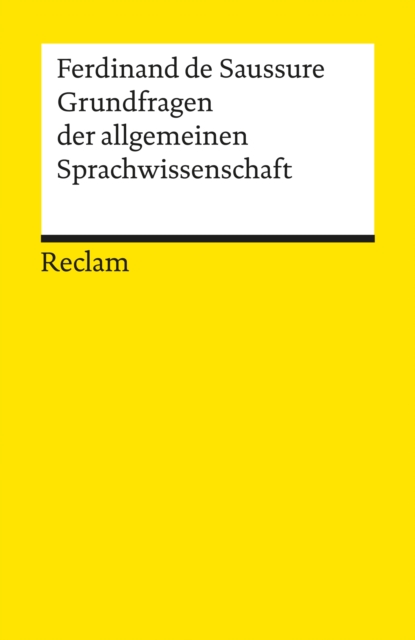 Grundfragen der allgemeinen Sprachwissenschaft : Reclams Universal-Bibliothek, EPUB eBook