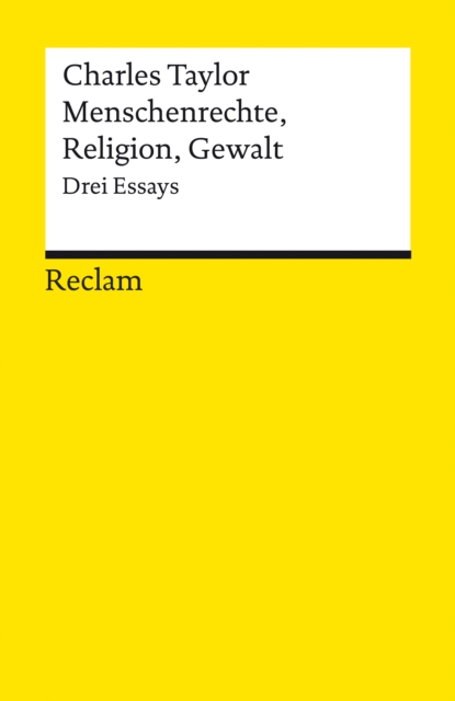 Menschenrechte, Religion, Gewalt. Drei Essays : Reclams Universal-Bibliothek, EPUB eBook