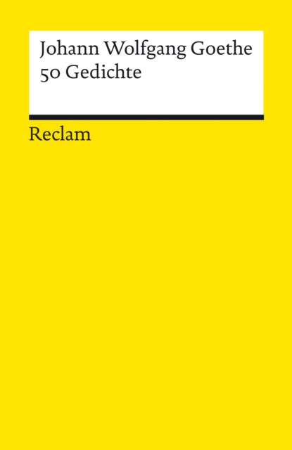 50 Gedichte : Reclams Universal-Bibliothek, EPUB eBook
