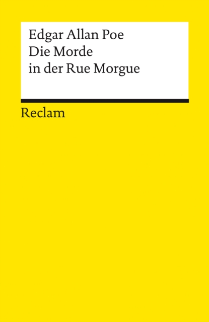 Die Morde in der Rue Morgue : Reclams Universal-Bibliothek, EPUB eBook