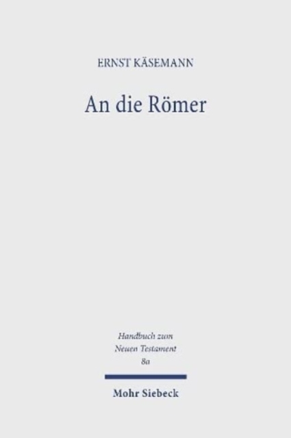 An die Romer, Hardback Book