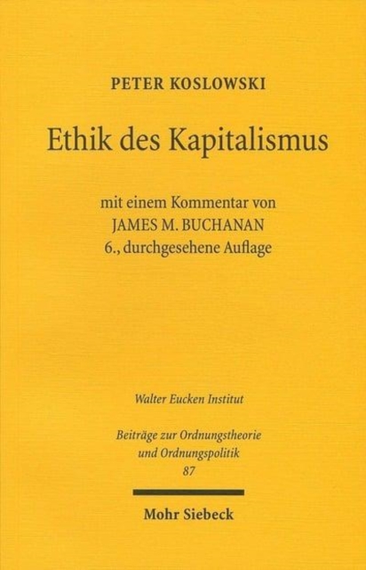 Ethik des Kapitalismus, Paperback / softback Book