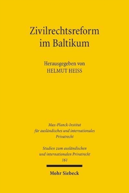 Zivilrechtsreform im Baltikum, Paperback / softback Book