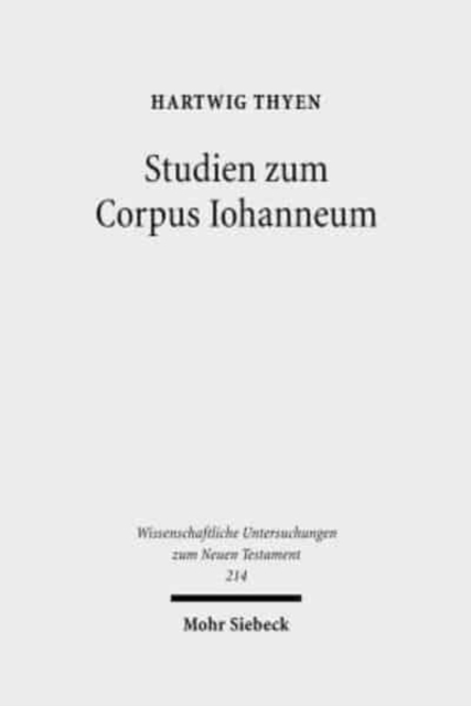 Studien zum Corpus Iohanneum, Hardback Book