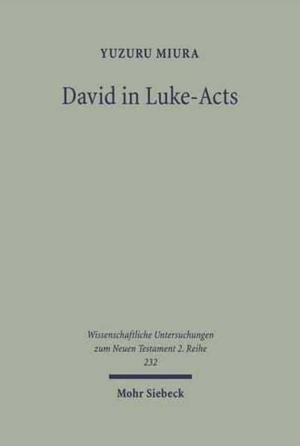 David in Luke-Acts : His Portrayal in the Light of Early Judaism, Paperback / softback Book