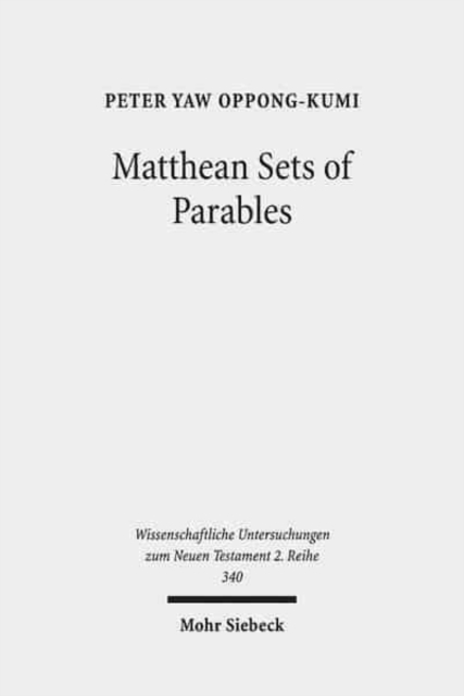 Matthean Sets of Parables, Paperback / softback Book