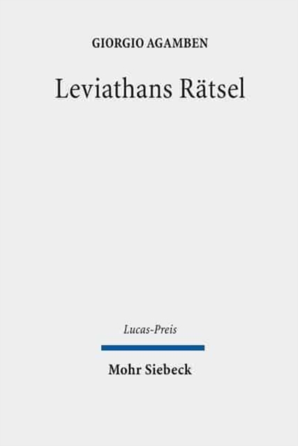 Leviathans Ratsel : Lucas-Preis 2013, Hardback Book