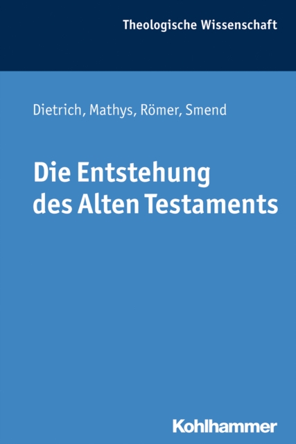 Die Entstehung des Alten Testaments, PDF eBook