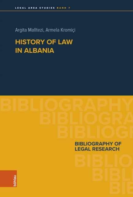 History of Law in Albania : Bibliography of Legal Research, PDF eBook