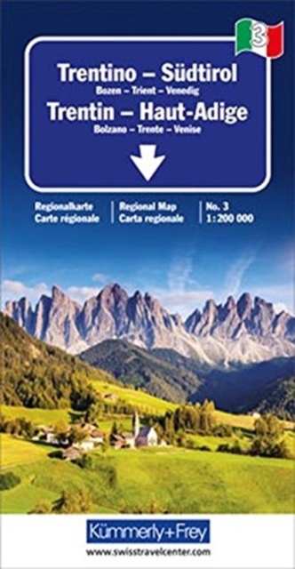 Trentino / Alto Adige / South Tirol, Sheet map, folded Book