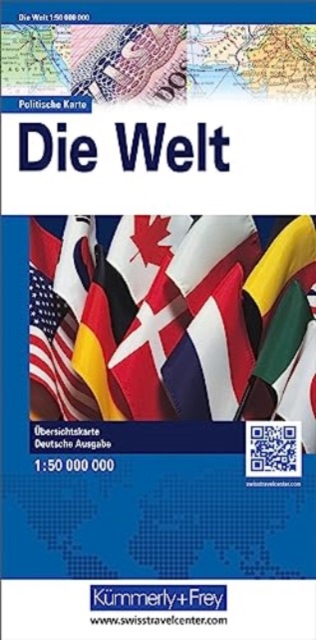 Welt pol. +flags, Sheet map, folded Book