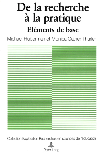 De la recherche a la pratique : Elements de base et mode d'emploi, Paperback Book