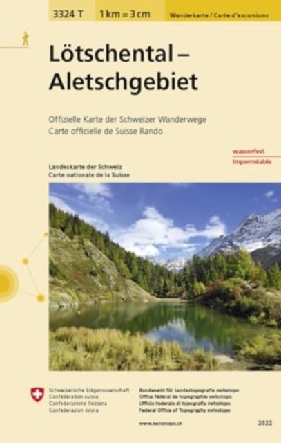 Lotschental - Aletschgebiet, Sheet map, folded Book