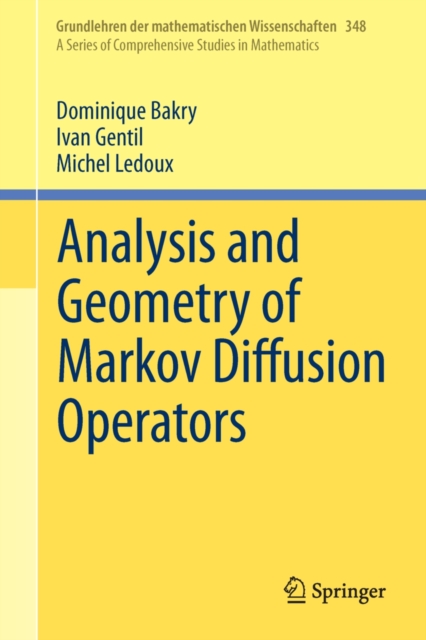 Analysis and Geometry of Markov Diffusion Operators, PDF eBook