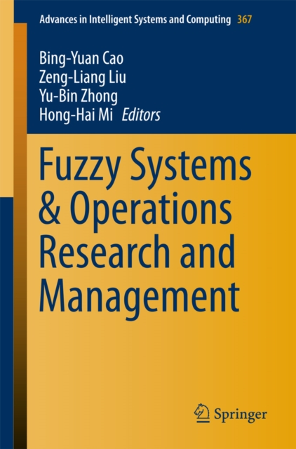 Fuzzy Systems & Operations Research and Management, PDF eBook