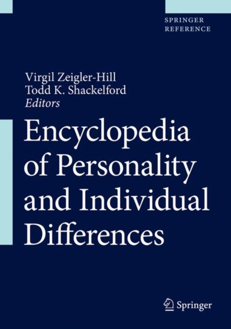 Encyclopedia of Personality and Individual Differences, Hardback Book