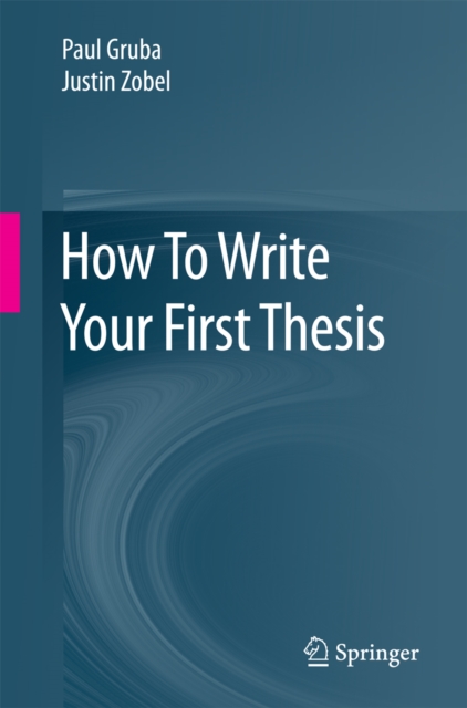 How To Write Your First Thesis, EPUB eBook