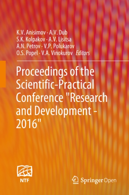 Proceedings of the Scientific-Practical Conference "Research and Development - 2016", EPUB eBook