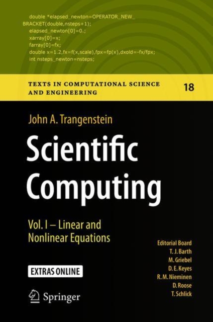 Scientific Computing : Vol. I - Linear and Nonlinear Equations, Hardback Book