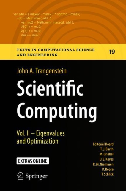 Scientific Computing : Vol. II - Eigenvalues and Optimization, Hardback Book