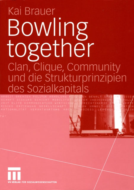 Bowling together : Clan, Clique, Community und die Strukturprinzipien des Sozialkapitals, PDF eBook