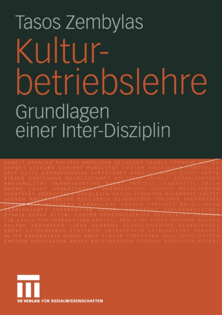 Kulturbetriebslehre : Grundlagen einer Inter-Disziplin, PDF eBook