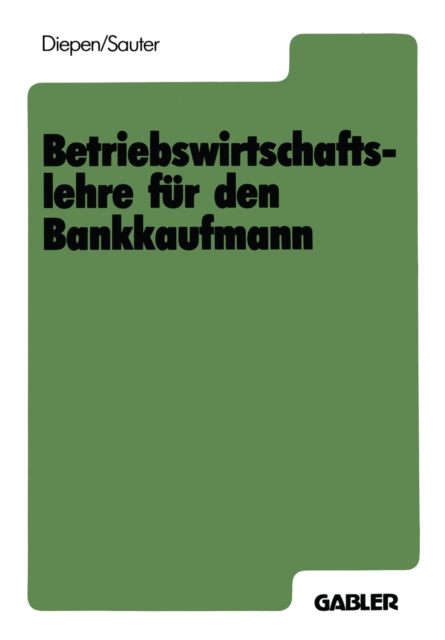 Betriebswirtschaftslehre fur den Bankkaufmann, PDF eBook