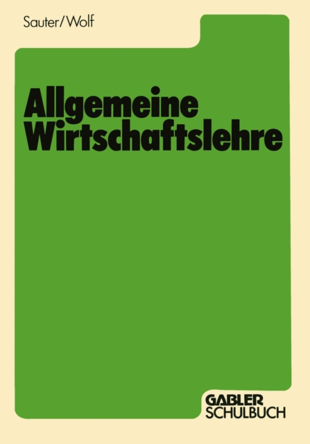 Allgemeine Wirtschaftslehre, PDF eBook