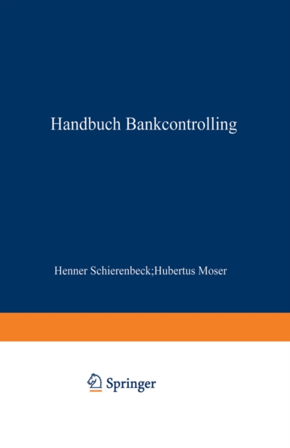 Handbuch Bankcontrolling, PDF eBook