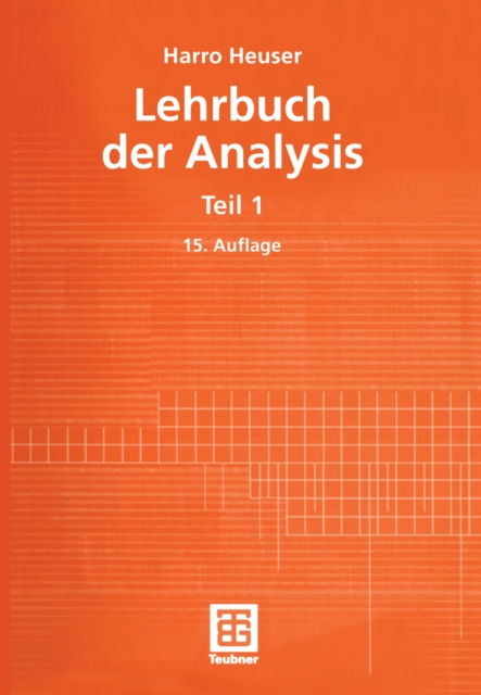 Lehrbuch der Analysis : Teil 1, PDF eBook