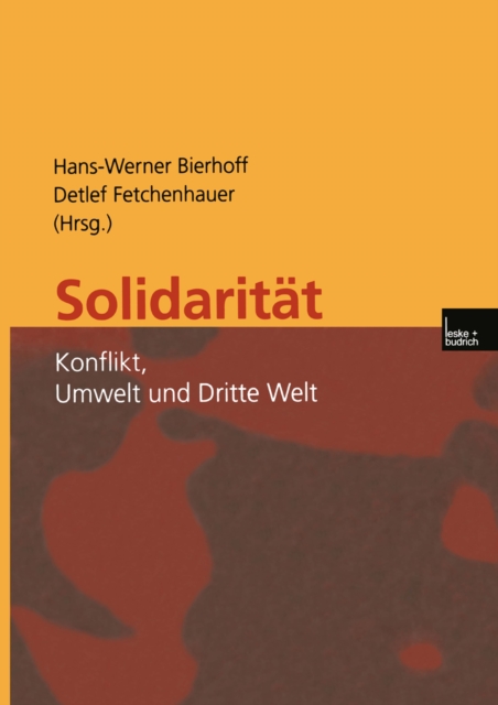 Solidaritat : Konflikt, Umwelt und Dritte Welt, PDF eBook