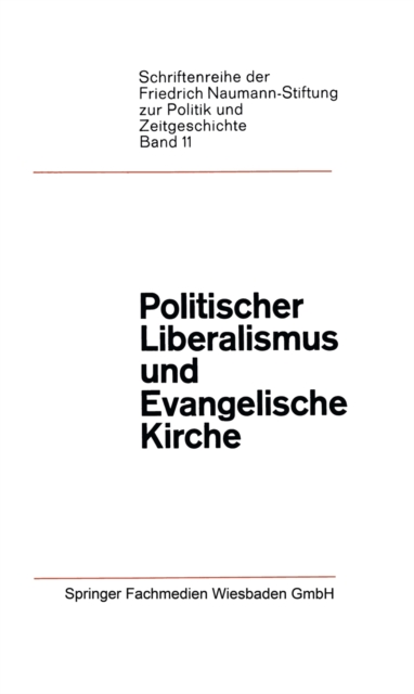 Politischer Liberalismus und Evangelische Kirche, PDF eBook