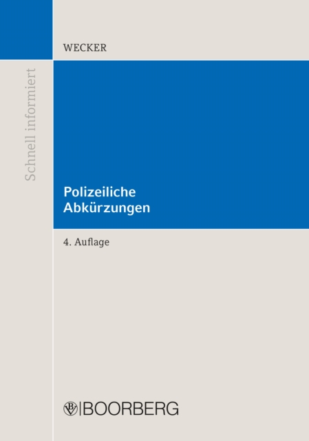 Polizeiliche Abkurzungen, PDF eBook