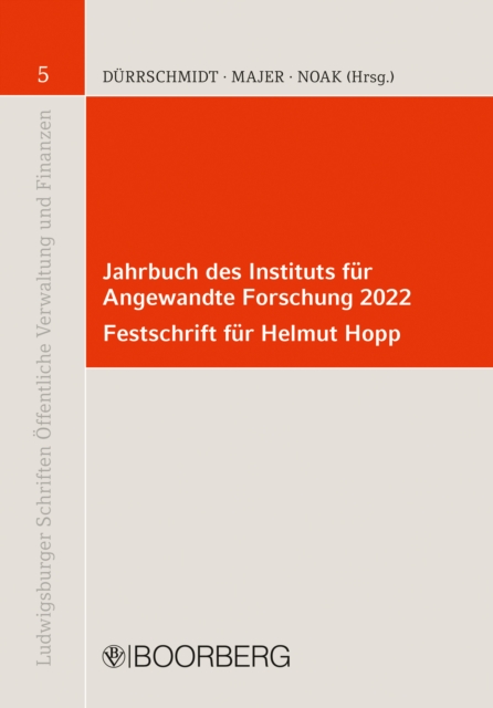 Jahrbuch des Instituts fur  Angewandte Forschung 2022 Festschrift fur Helmut Hopp, PDF eBook
