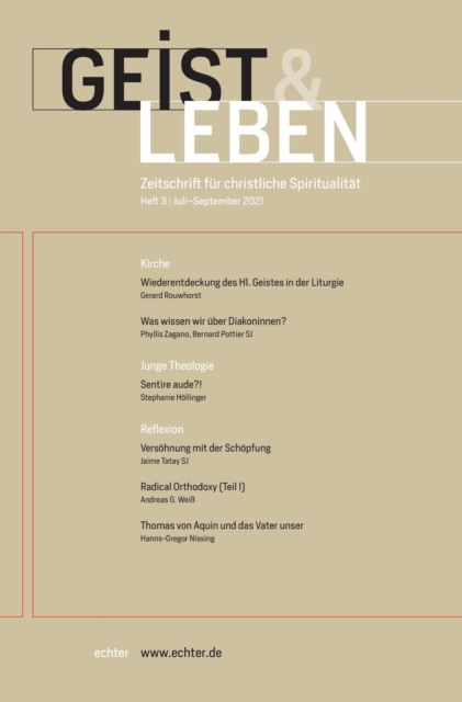 Geist & Leben 3/2021 : Zeitschrift fur christliche Spiritualitat, PDF eBook