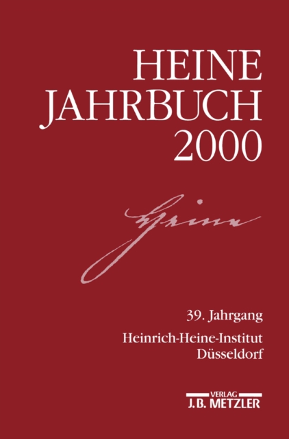 Heine-Jahrbuch 2000 : 39. Jahrgang, PDF eBook