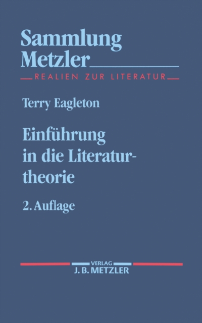 Einfuhrung in die Literaturtheorie : Sammlung Metzler, 246, PDF eBook