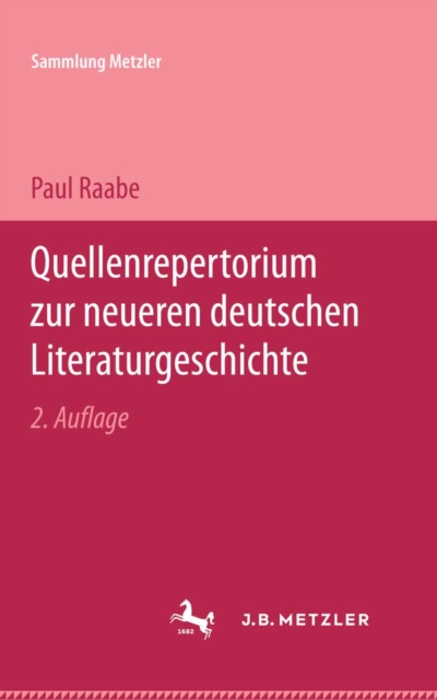 Quellenrepertorium zur neueren deutschen Literaturgeschichte, PDF eBook
