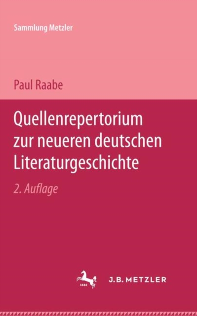 Quellenrepertorium zur neueren deutschen Literaturgeschichte, Paperback / softback Book
