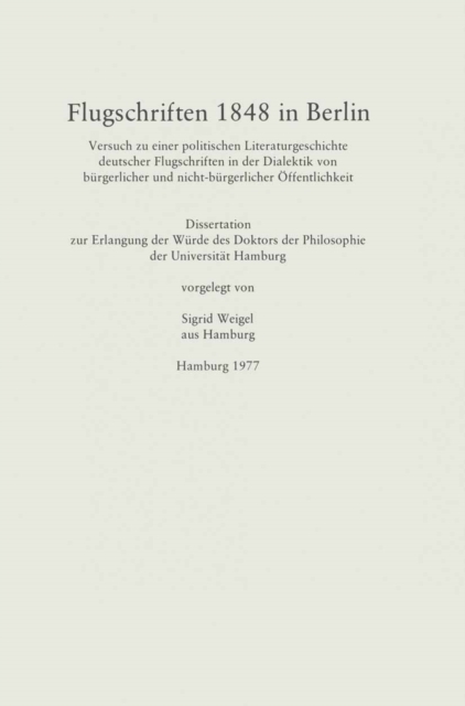 Flugschriften 1848 in Berlin, PDF eBook