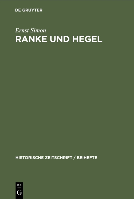 Ranke und Hegel, PDF eBook