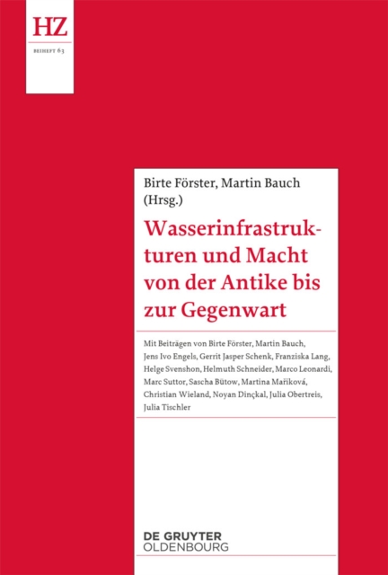 Wasserinfrastrukturen und Macht von der Antike bis zur Gegenwart, PDF eBook