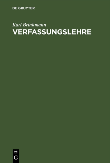 Verfassungslehre, PDF eBook