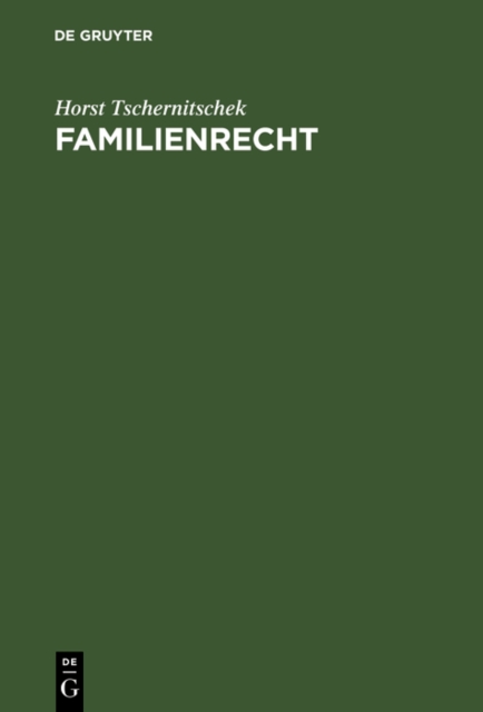 Familienrecht : Studienbuch, PDF eBook
