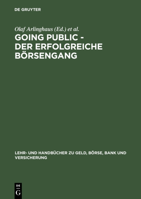 Going Public - Der erfolgreiche Borsengang, PDF eBook