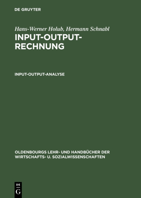 Input-Output-Analyse, PDF eBook