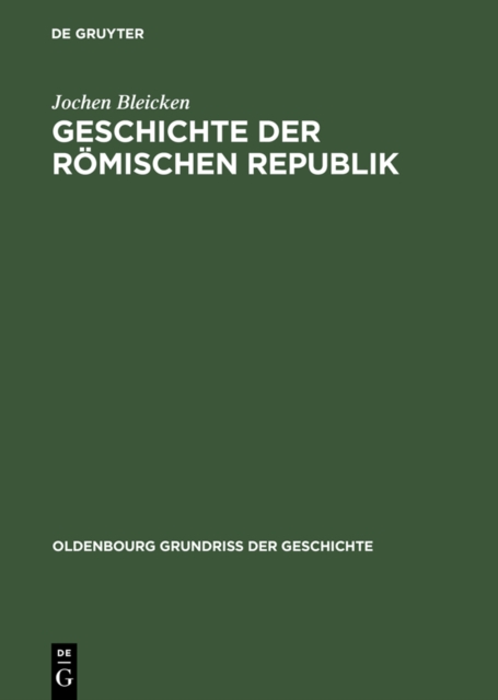 Geschichte der romischen Republik, PDF eBook