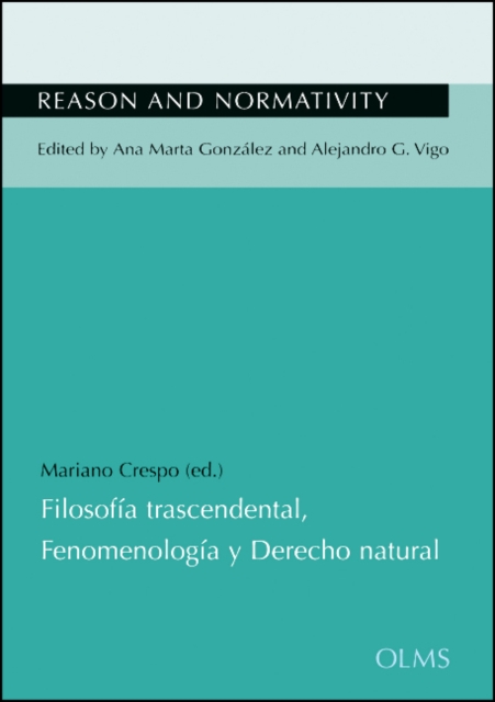 Filosofia trascendental, Fenomenologia y Derecho natural, Paperback / softback Book